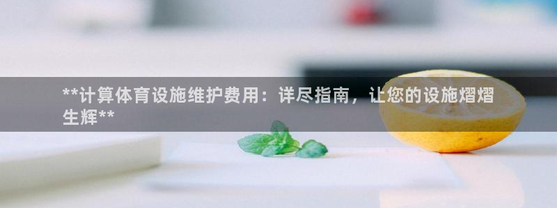 意昂体育3平台是正规平台吗：**计算体育设施维护费用