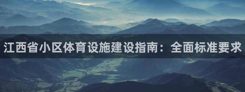 德国意昂3集团：江西省小区体育设施建设指南：全面标准