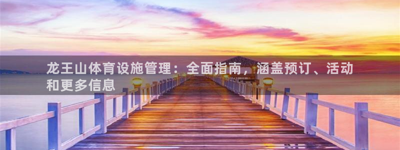 意昂体育3软件：龙王山体育设施管理：全面指南，涵盖预