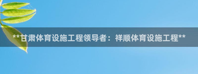 意昂体育3招商电话：**甘肃体育设施工程领导者：祥顺