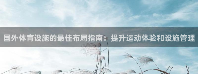 意昂3娱乐平台：国外体育设施的最佳布局指南：提升运动