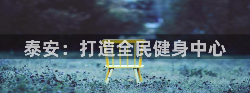 意昂3娱乐平台：泰安：打造全民健身中心